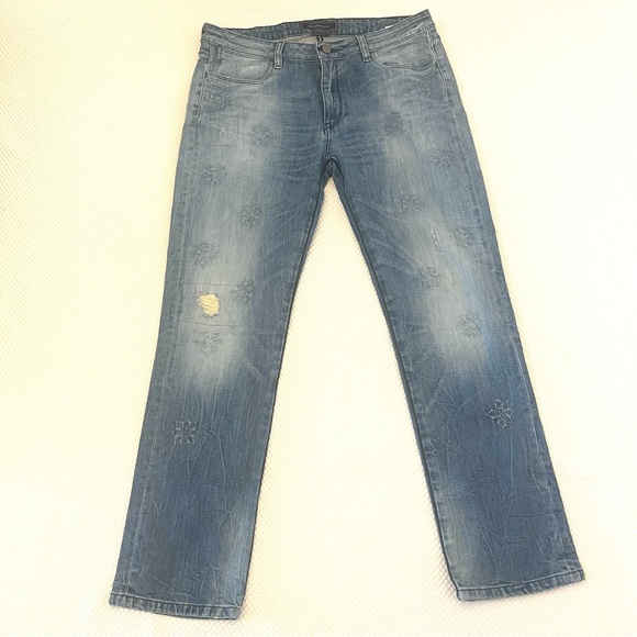 Brockenbow Lily Slim Medium Waist Ritz Blue Light Trip Jeans NWOT B17/9 - Picture 2 of 13